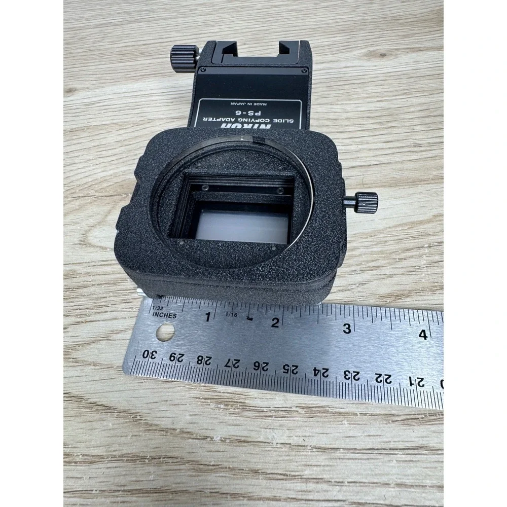 Nikon PS-6 Slide Copying Adapter for PB-6 Bellows System Made in Japan Black